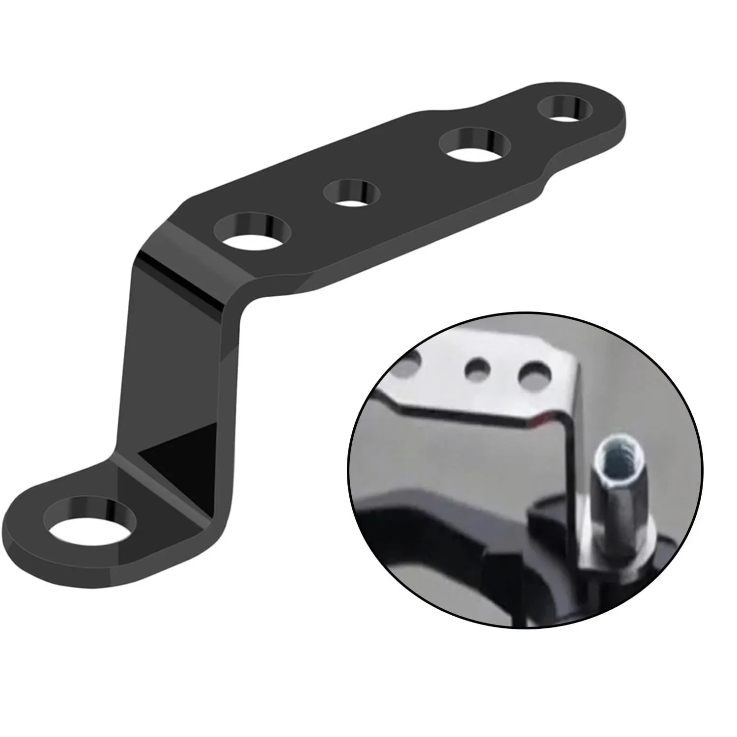 1-3PC Motorcycle LED Headlight Bracket Rearview Mirror Lamp Spotlight Extension Holder Clamp Motorbike Scooter Accessories