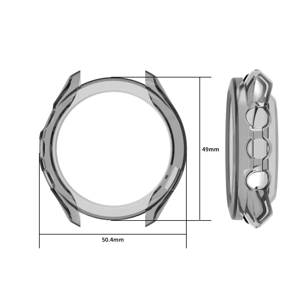 Transparent TPU Protective Case Cover for Smart Watch - Soft Silicone Bumper Protector Shell Accessories