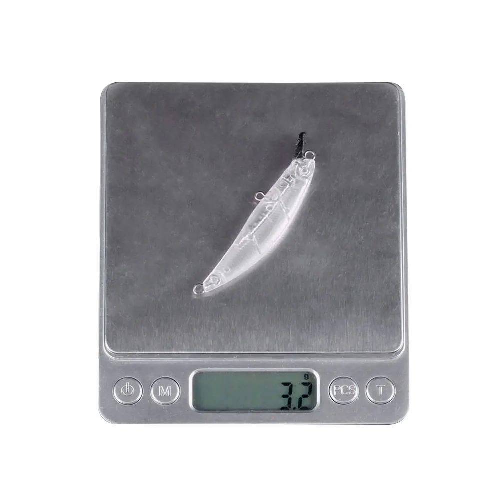 10pcs/7CM Blank Lure Unpainted Bait Body Fishing Bait Crankbait wobbler Artificial Plastic Hard DIY Tackle