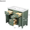 36" Bathroom Vanity with Sink, Freestanding Modern Bathroom Vanity Cabinet with Sink Top, Solid Wood Frame Bathroom Vanity 2