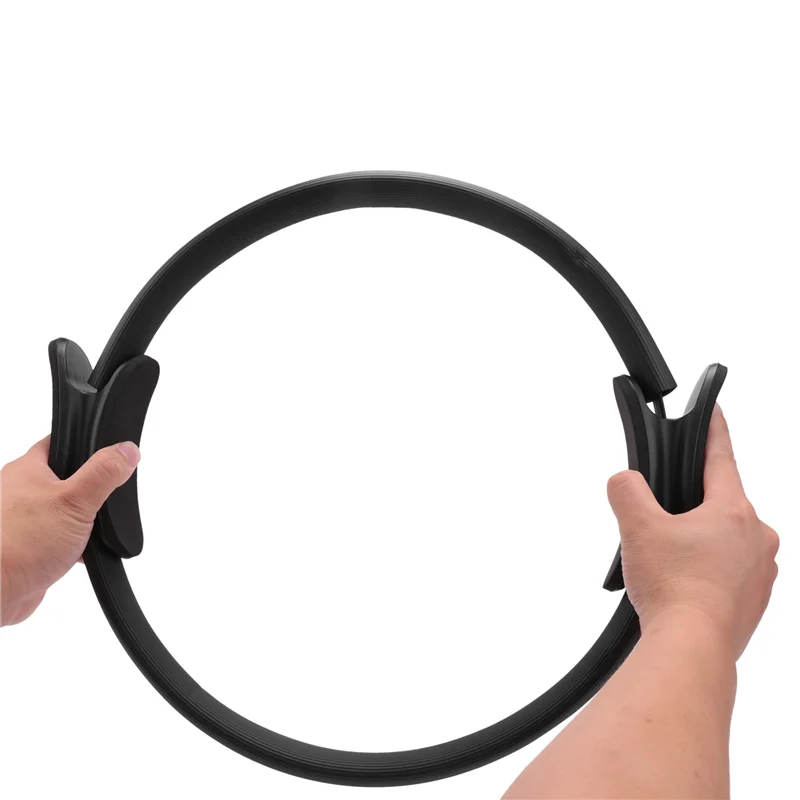 Latest Pilates Ring Magic Circle Body Sport Exercise Fitness Strength Yoga Tool-Black