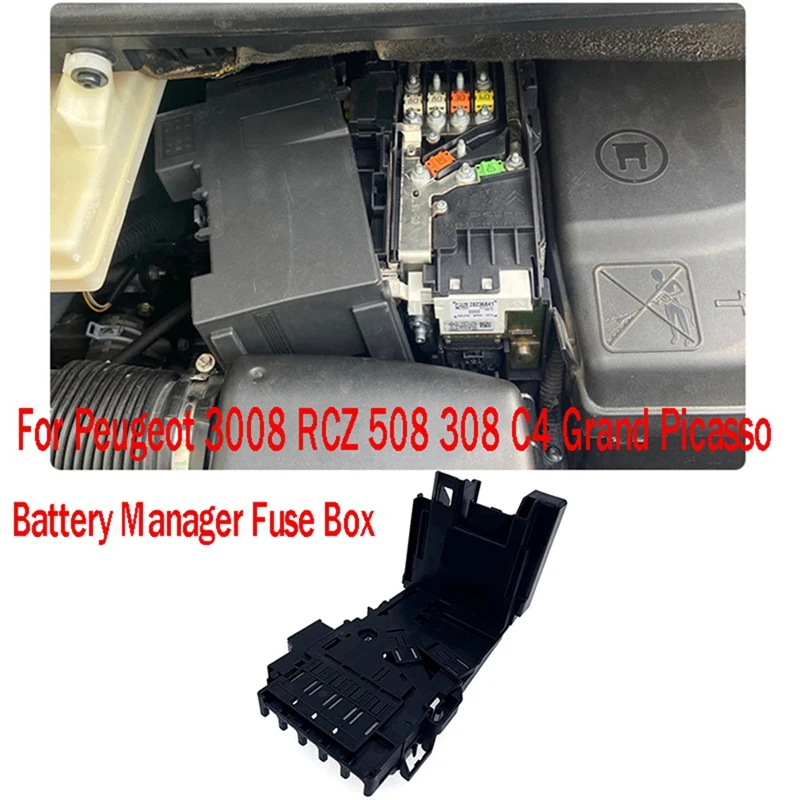 자동차 BPGA 배터리 관리자 배터리 퓨즈 박스 9666527680, 푸조 308 308CC 3008 508 RCZ 시트로엥 C4 그랜드 피카소용, 6500GR 28236841