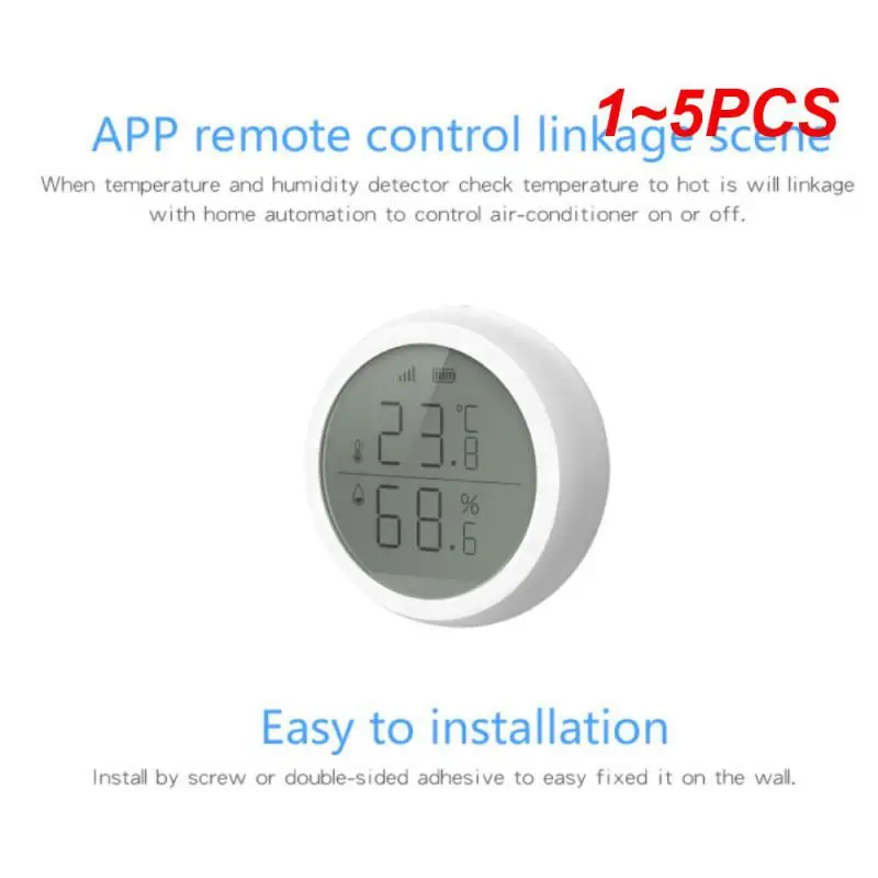

Датчик температуры и влажности с длительным временем ожидания, цифровой гигрометр-термометр для умного дома, 1 ~ 5 шт.