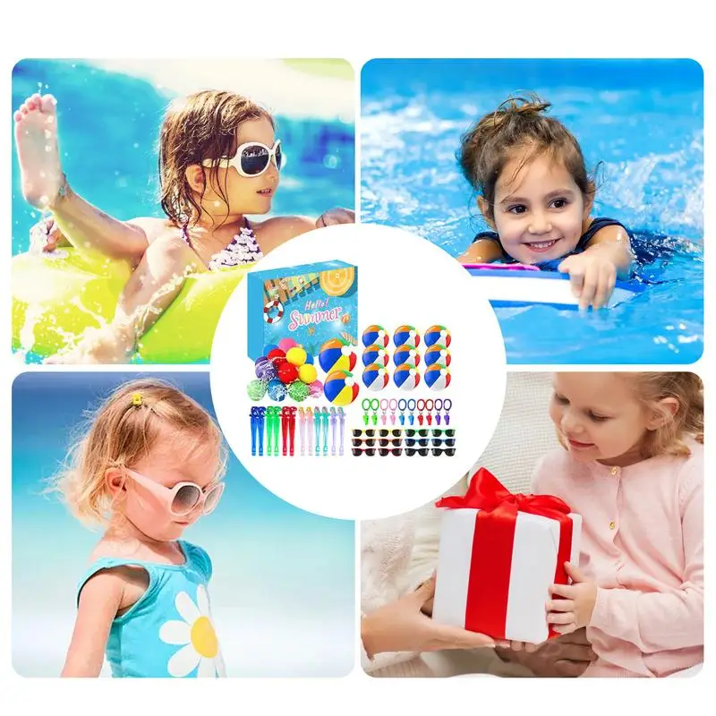 Water Play Toys For Toddler Pool Diving Toys Water Sports Play Pool Diving & Beach Fun Birthday Decorations 60-Piece Set In 5