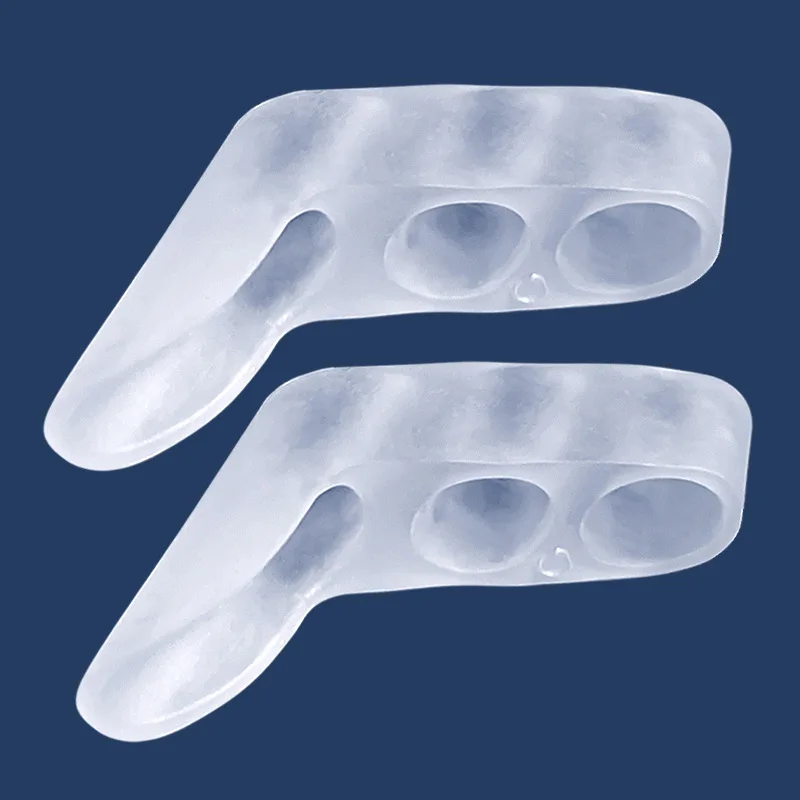 2Pcs=1Pair Toe Separator Separateur D'ortei Hallux Valgus Corrector 3 Hole Small Bunion Orthotics Protector Pedicure Adjuster toe separators,toe spreader,toe corrector,finger toe separator,toe protectors