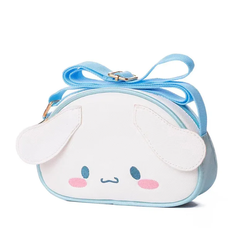 MINISO Cute Cartoon Shoulder Bag Melody Kuromi Girls Crossbody Bag Shell Waterproof PU Children's Small Body crossbody bag pu crossbody bag