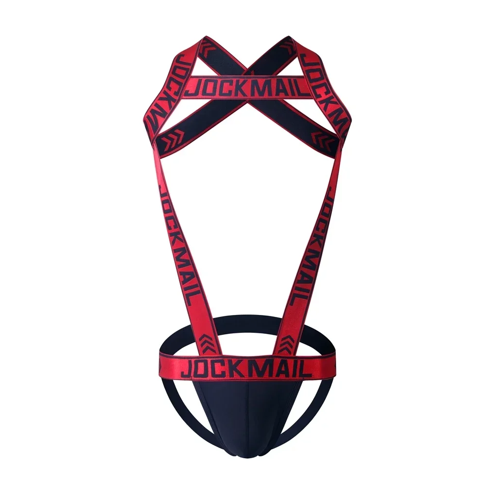 Man Harness Gay Underwear Mens Lingerie Sissy Panties Men's Sexy Nylon Jockstrap Underwear Bodysuit Suspender Jumpsuits