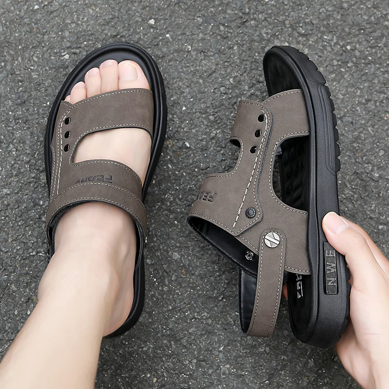 Classic Handmade High Quality Sandals Comfortable and Lightweight Men's Slippers Summer Casual Beach Shoes Flip Flop Sandals