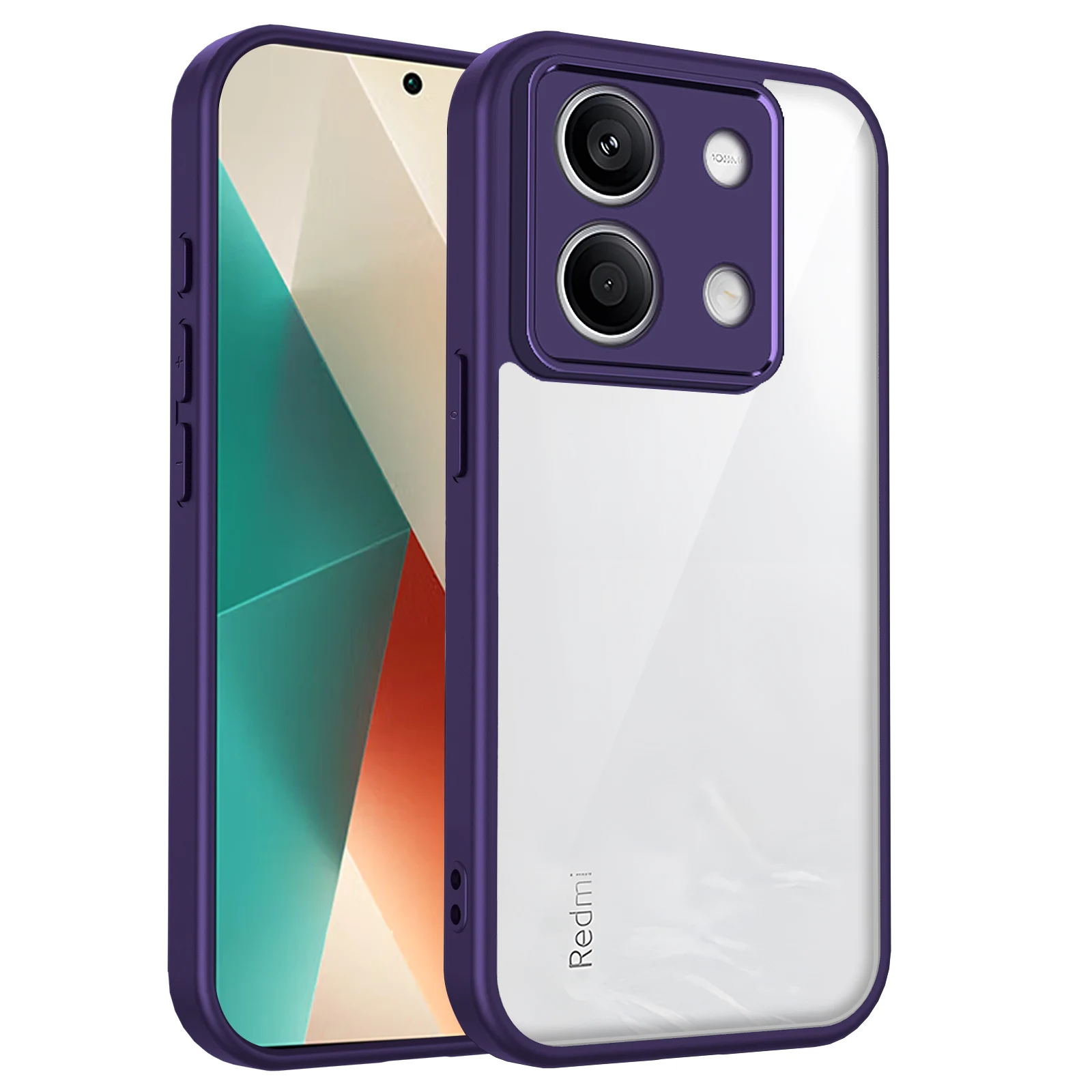 Air Cushion Silicon Bumper Clear Matte Back Phone Case