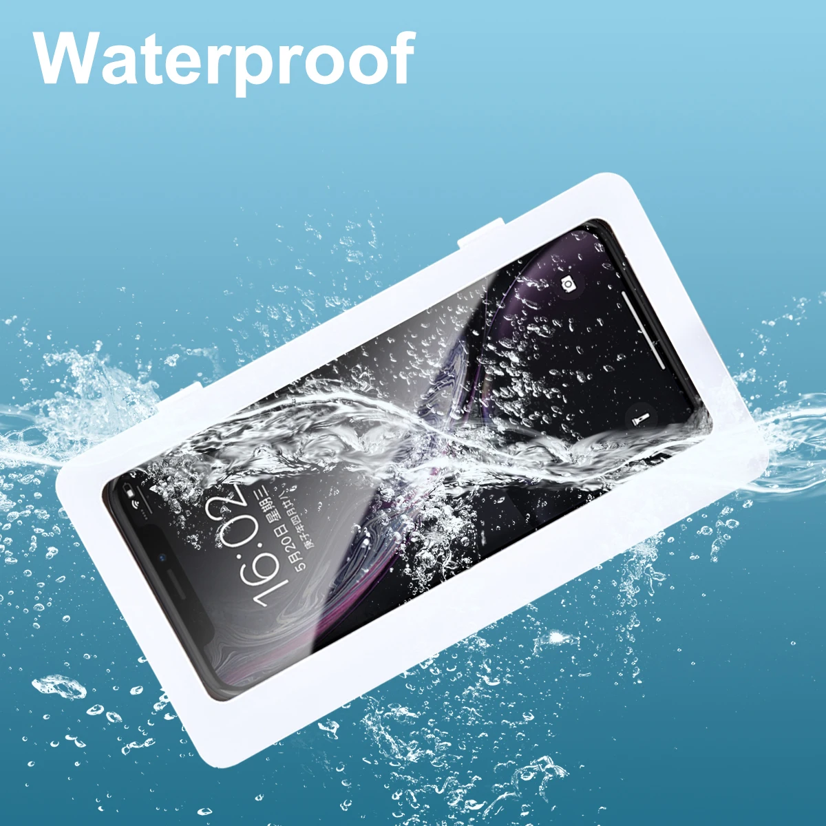 Phone Holder Waterproof Phone Case Bathroom Shower Phone Holder Stand Box Wall Mounted Shower