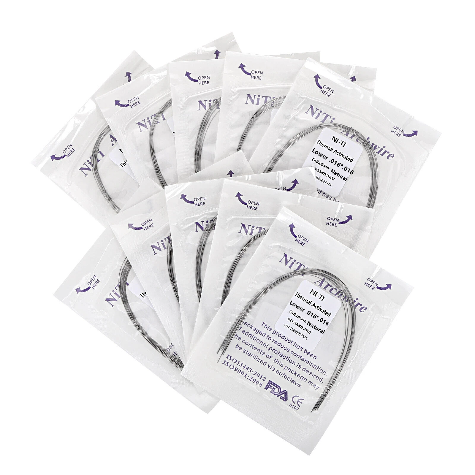 thumbnail image 2 of 10 Packs Alambre De Arco Dental De Ortodoncia Super 2 of 13