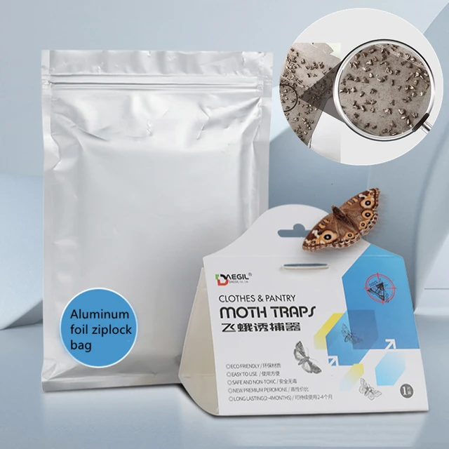 6Db -Os Kamra Ételek Lepke Csapda Feromon Gyilkos Paszta Ragadós Ragasztócsapda Kártevő Elutasítja A Légy Rovarok Családi Éttermet