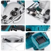 Hormy Brushless 5In Electric Circular Saw 125mm Mini Cordless 45° Adjust Woodworking Power Tools For Makita 18V Lithium Battery 6