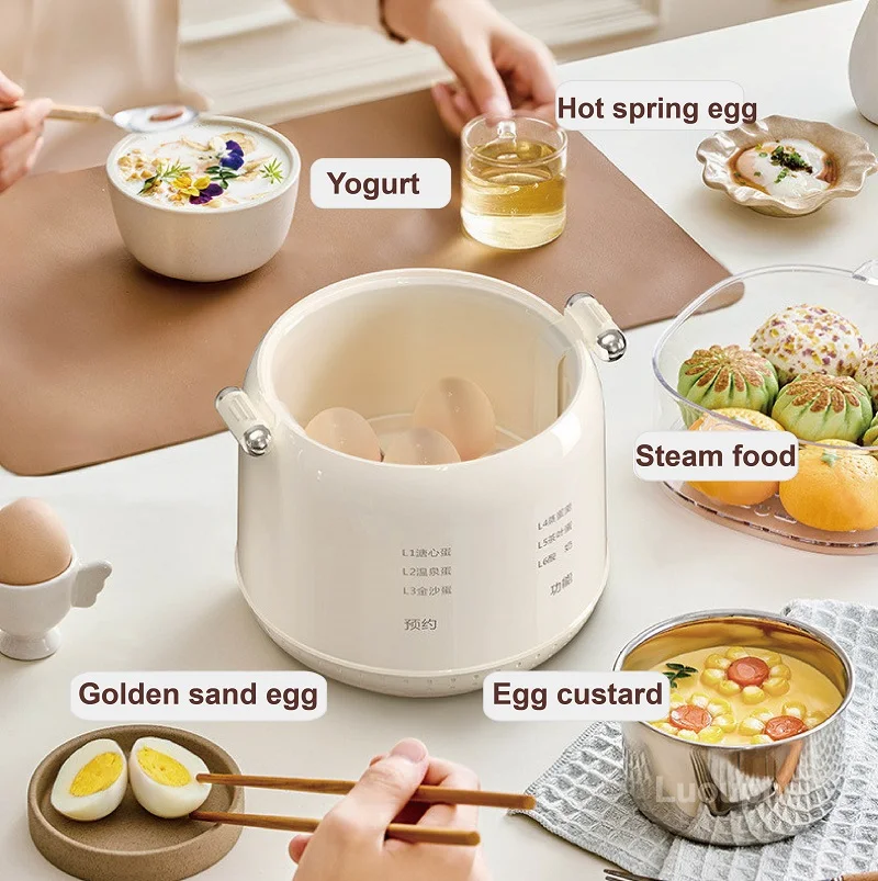 300W Smart Egg Cooker Electric Cook pots egg cooker electric egg cooker Home Appointment Multifunctional Breakfast Machine Automatic Steamer Kitchen Appliance