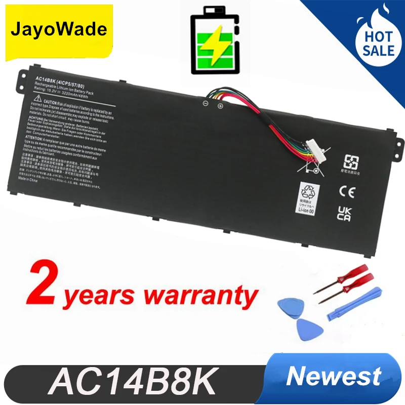 Nuova Batteria Per Laptop Ac14B8K Per Acer Nitro 5 An515-51 Predator Helios 300 N17C1 Per Acer Aspire 5 A515-51G N17C4 A717-71G Ac14B8K