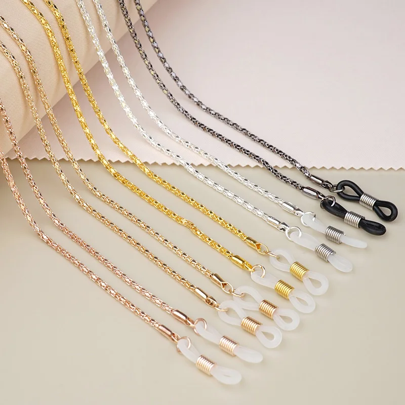 

Fashion Metal Glasses Lanyards Gold Sliver Black Glasses Chains Sunglasses Mask Neck Eyewear Strap Chain Accessories