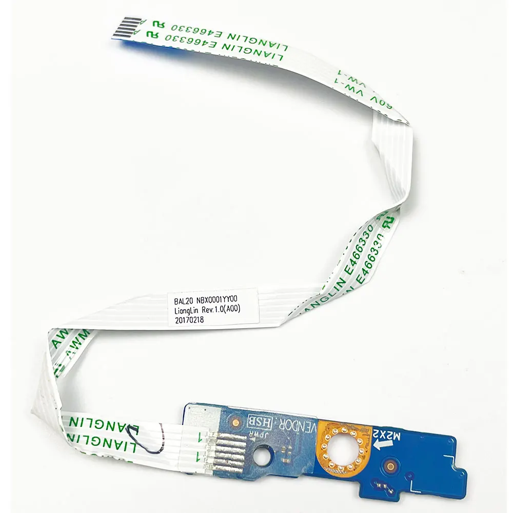 Dell Inspiron 15 5000 5567 5565 5768 5767 노트북 전원 버튼 보드(케이블 포함) LS-D802P 3JFC3 NBX0001YY00