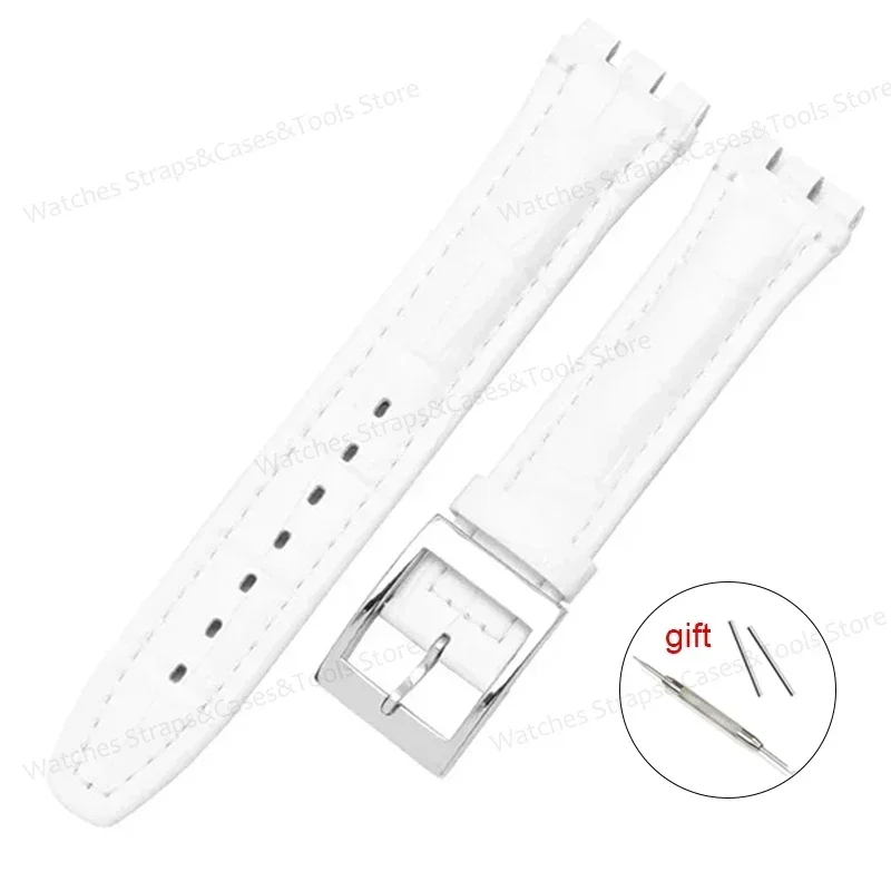 Genuine Cowhide Leather Waterproof Watch Strap – Brown & Black, 17mm/19mm, Unisex Sport Design