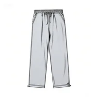 Street wear sports pants, casual wide leg pants with drawstring binding, men's new fashion, solid color casual pants, men's jogg