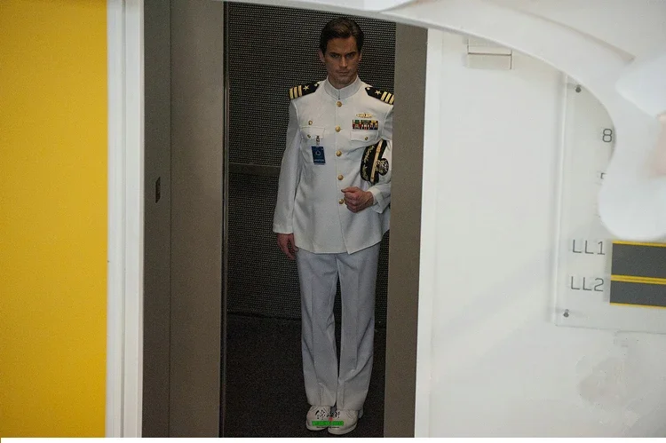 Navy Suits Jacket + pants Army White Tuxedo Regular Uniform Men Navy Performance White Army uniform Same as Nicholas Cage 5