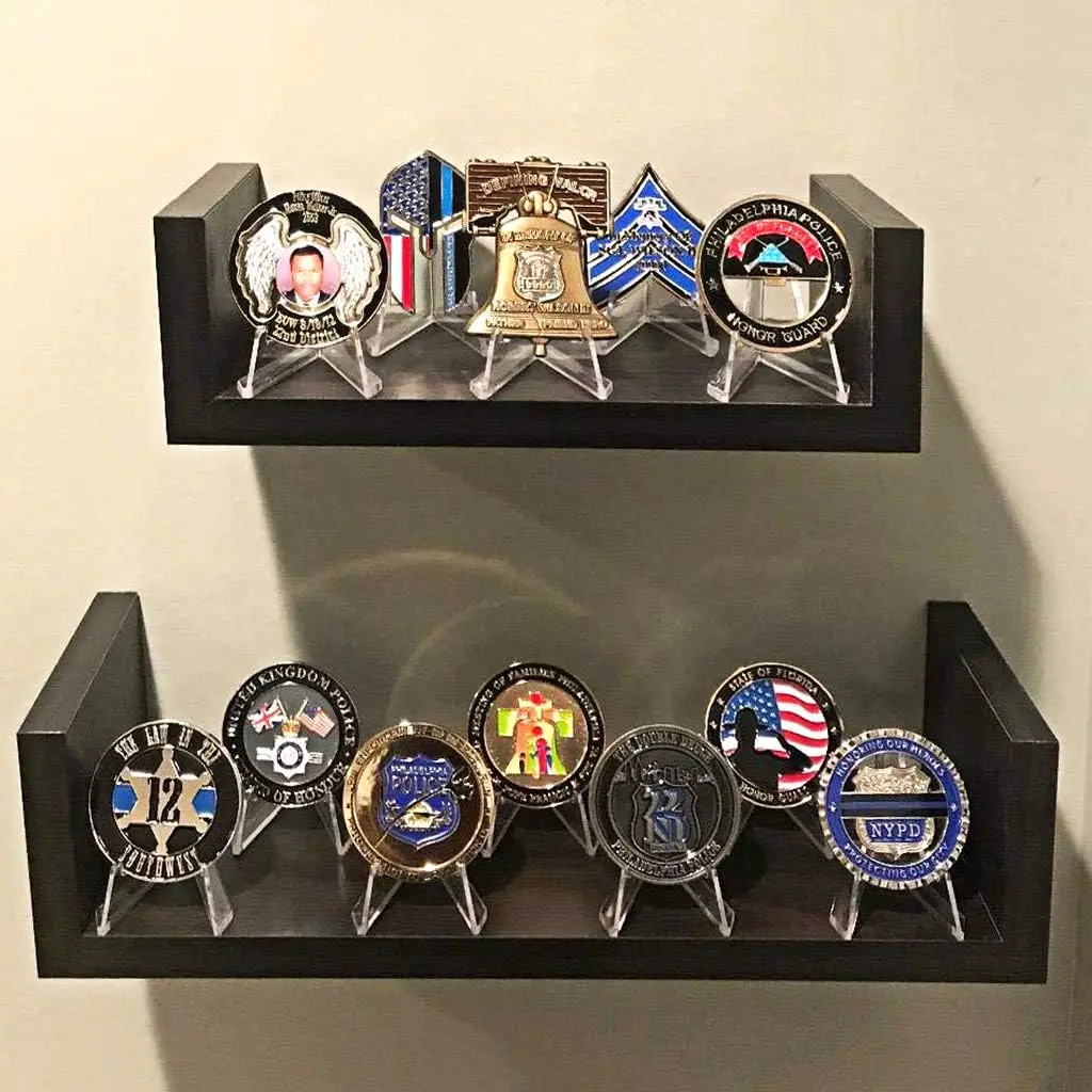 5/10/20 Stück Münzständer aus Acryl, kleiner Halter für die Präsentation von Sammlungen, Kapseln, Challenge Coins, Medaillen und Fotos – Detail 6
