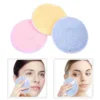 Microfiber Facial Scrubbers Round Cleansing Pads Makeup Remover Rounded Face Puffs Convenient Cosmetics Woman 4