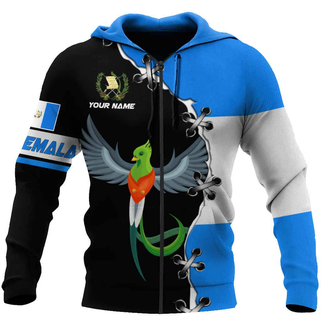 PLstar Cosmos 3DPrinted Newest Guatemala Flag Custom Name Unique Funny Hrajuku Streetwear Unisex Casual Hoodies/Zip/Sweatshirt 3
