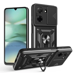 Dual - Size Shockproof Slide Lens Protector Armor Mobile Case Cover for Redmi A5 171.7mm (Black)