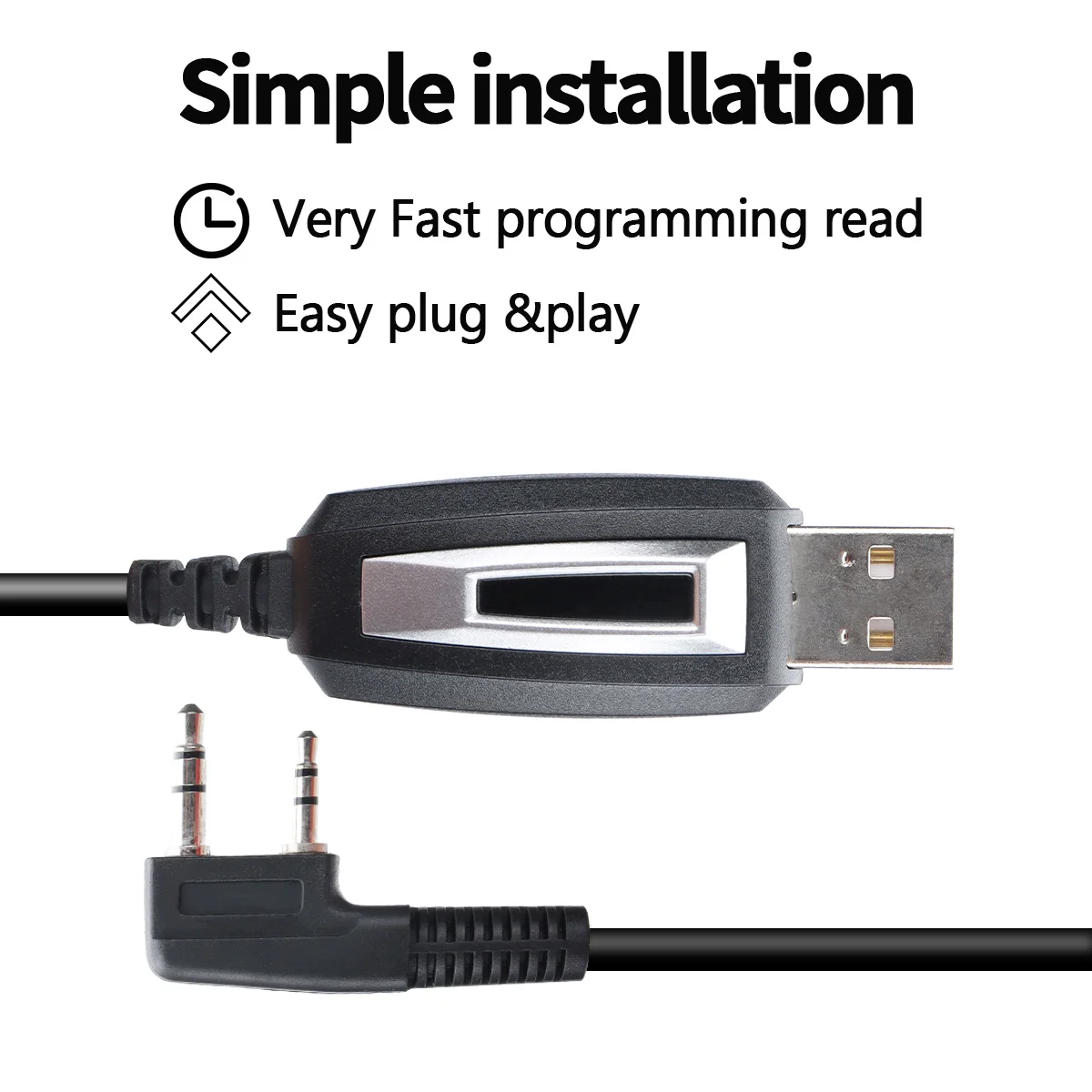 USB Programming Cable for BAJETON BJ-7800  UV-88 BinTolk BT-8200 Baofeng UV-32 U