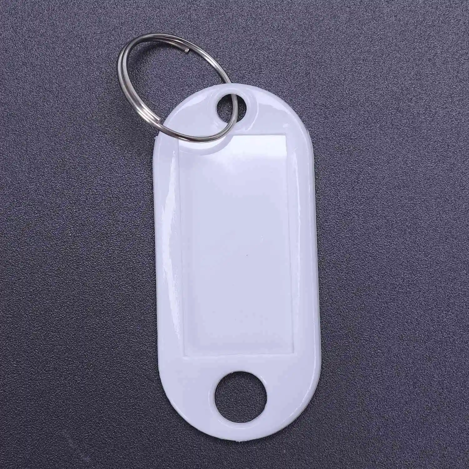 20 pieces white portable plastic key fob key tag ID labels key id label tags