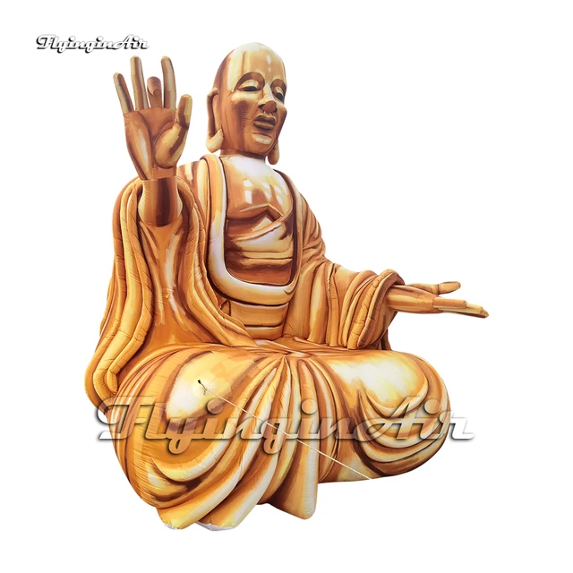 5m Large Golden Sitting Inflatable Buddha Statue Model Artistic Sculpture  For Outdoor Parade Show - Party & Holiday Diy Decorations - AliExpress