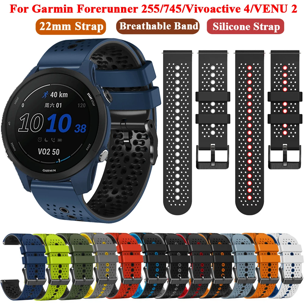 Garmin 255 Correa De 18, 20 Y 22MM Para Garmin Forerunner 165 265 - Main Image