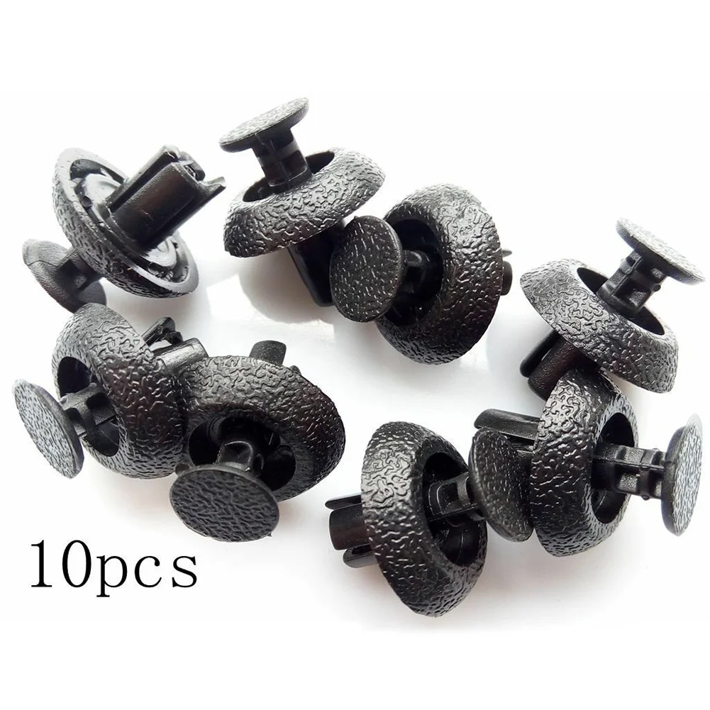 

10pcs Black Car Bumper Retainer Radiator Cover Rivet Grille Clip A21201 For Toyota Replaces 90467-07211 Car Clips