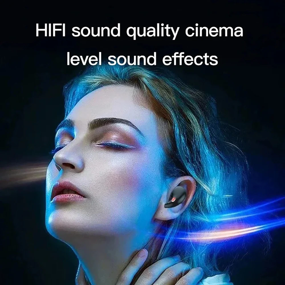 Bluetooth 5.3 Earphones Sleep Headphones Wireless Headsets in-ear HiFi Stereo Noise Reduction Earbuds for Xiaomi iPhone Huawei 5