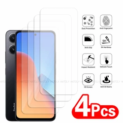 Premium Tempered Glass Full Glue Screen Protector (2/4 Pack) for Redmi 12 4G (2PCS Tempered Glass)