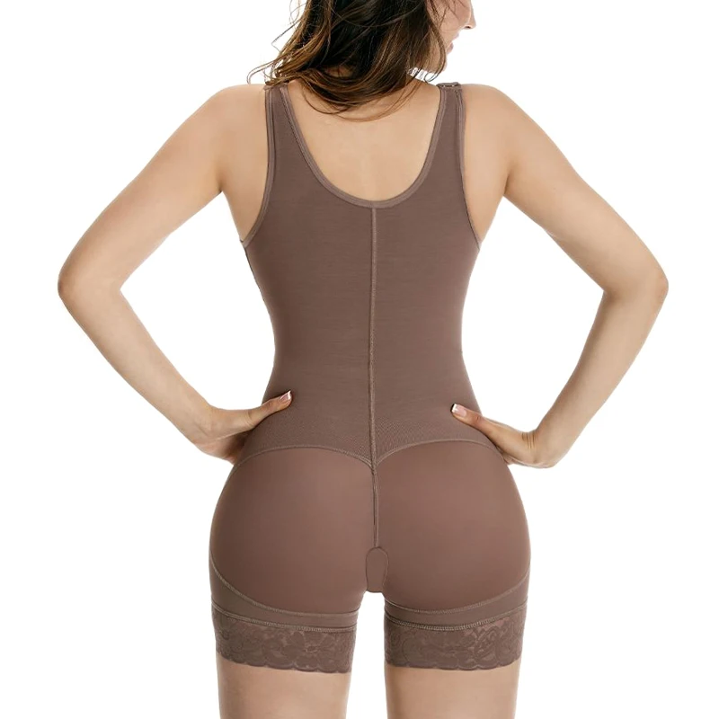 Women'S Waist Trainer Body Shaper Flatten Abdomen Front Closure Charming Curves Short Leg Shaper BBl Post Op Surgery Supplies