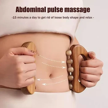 Wood Therapy Massage Board Lymphatic Drainage Wooden Massager Abdomen Meridian Brush For Body Sculpting Cellulite Reduction"