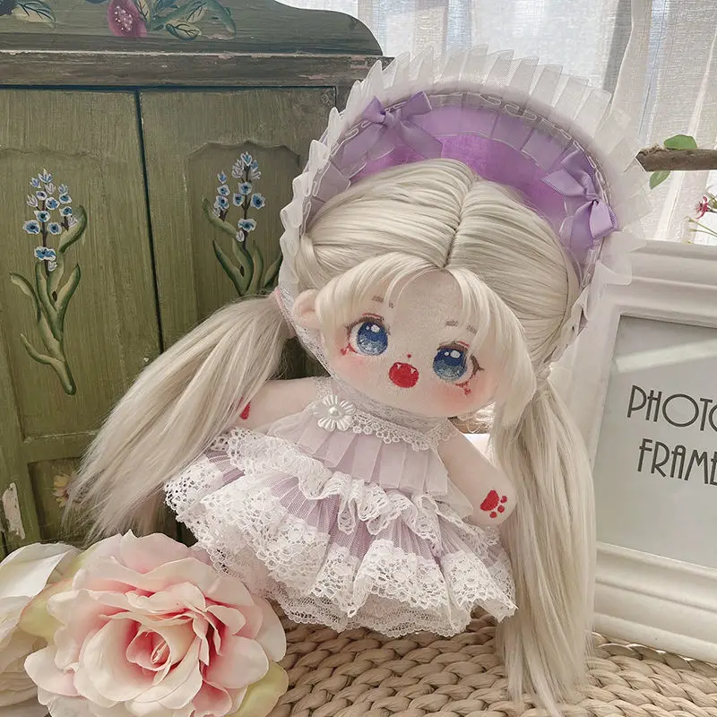 

Комплект одежды для куклы, 15 см, 20 см, 40 см, пурпурный, с бантом, для принцессы, 2 шт. в наборе