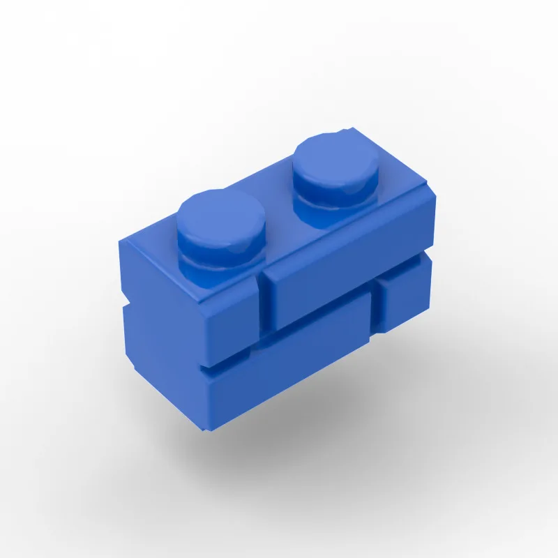 500PCS 벽돌 부품 DIY 98283 1x2 체크 무늬 벽돌 벽 벽돌 부품 호환 교육 빌딩 블록 부품 완구