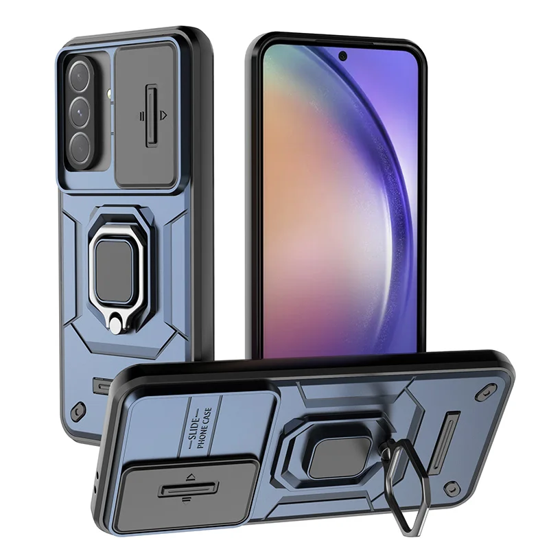 Protective Slide Camera Lens Phone Case - Durable Armor Back Cover for Samsung Galaxy A56 5G