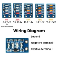 1S/2S/3S Mini Battery Level Indicator Module Lithium Battery Power Indicator Module Mini LED Battery Level Display Light - Image 5