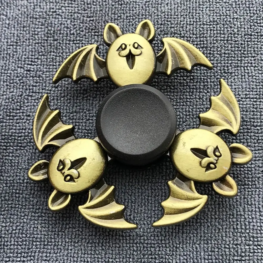 

Metal Finger Spinner Office Desk Toys Brass Color Zinc Alloy Fidget Spinner Cool Exterior Smooth Hand Spinning Adults Gift