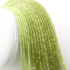Natural Peridot Faceted Round/Cube Beads 2mm,3mm，Fine Jewelry Making, DIY Bracelet And Necklace 2
