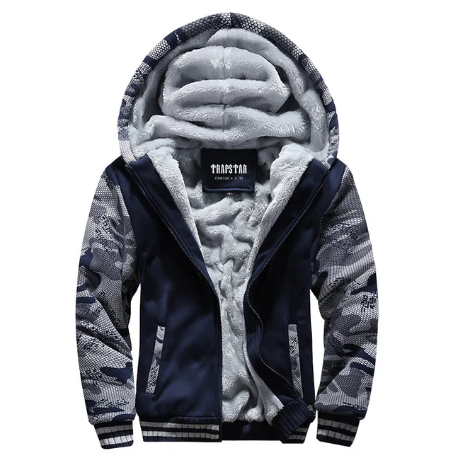 TRAPSTAR 2022 Winter Warm Set Woolen Hoodie Men's Brand Thickened Hoodie Men's Set Men's Clothing Street Wear 1