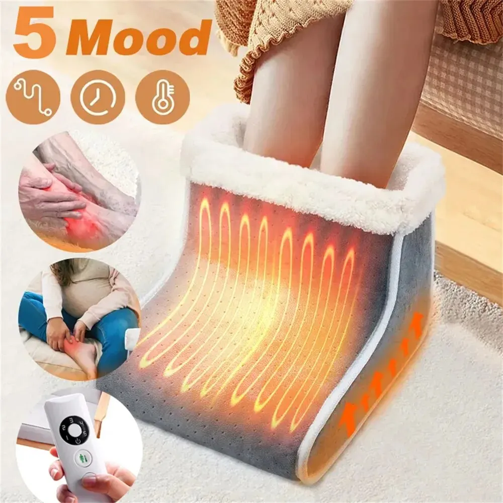 ElectricFootHeater5ModesHeatingControlSettingWashableHeated