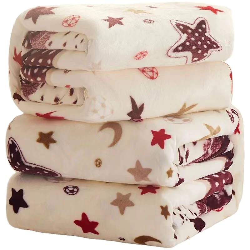 Warm Comfy Soft Fall Fuzzy Throw Flannel Blanket for Couch Sofa Chair Bed Camping Traveling