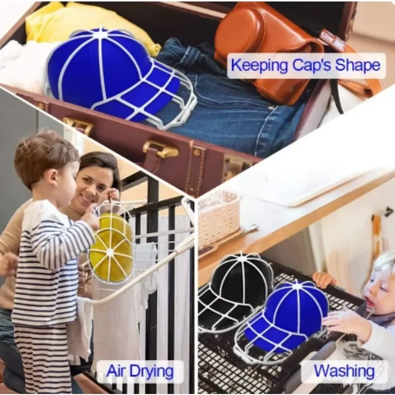 Multifunction Anti-deformation Hat Washer Adult Kid's Hat Protector Storage Racks Baseball Cap Washer for Outdoors Articles