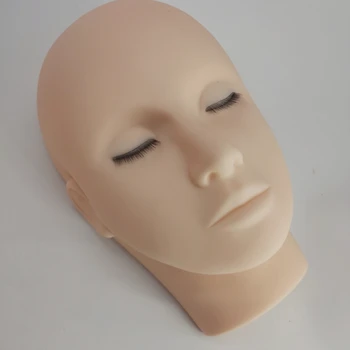 Testa di manichino 4D Estensione ciglia Pratica Accessori per il trucco Innesto Strumenti di formazione per l'insegnamento con ciglia a 4 strati