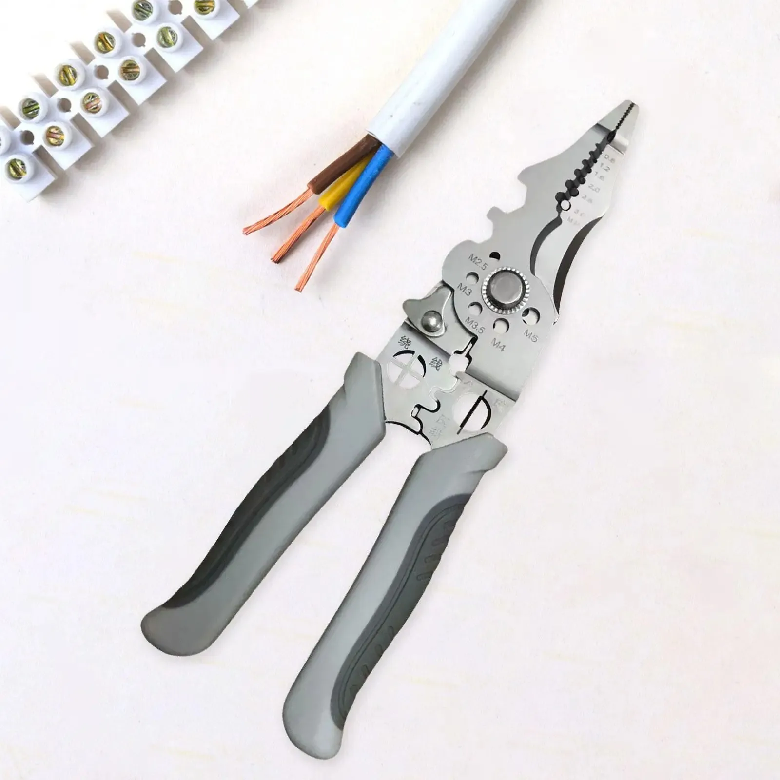 Universal pliers Multi Functional Electrician Pliers For Wire Splitting And Stripping Specialized For Electricians Pliers Terminal Hand Tool