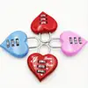 Heart Padlock Code 3 Numbers Password Combination Heart Shape Safety Love Zinc Alloy Luggage Box Lock Household Accessories 5